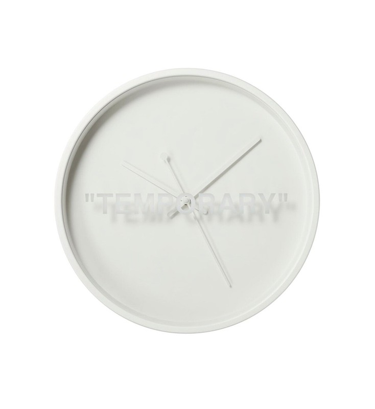 Virgil Abloh x IKEA | MARKERAD TEMPORARY Wall Clock OFF-White | factory sealed