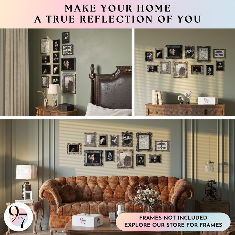 97 Decor Gothic Home Aesthetic - Dark unframed, Romantic Gx8x10 gallery