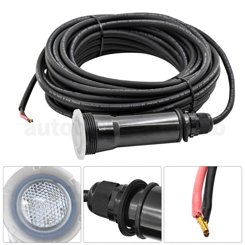 Fit Pentair GloBrite Pentair IntelliTouch 18W 12V LED RGB 1.5 50ft Pool Light gallery