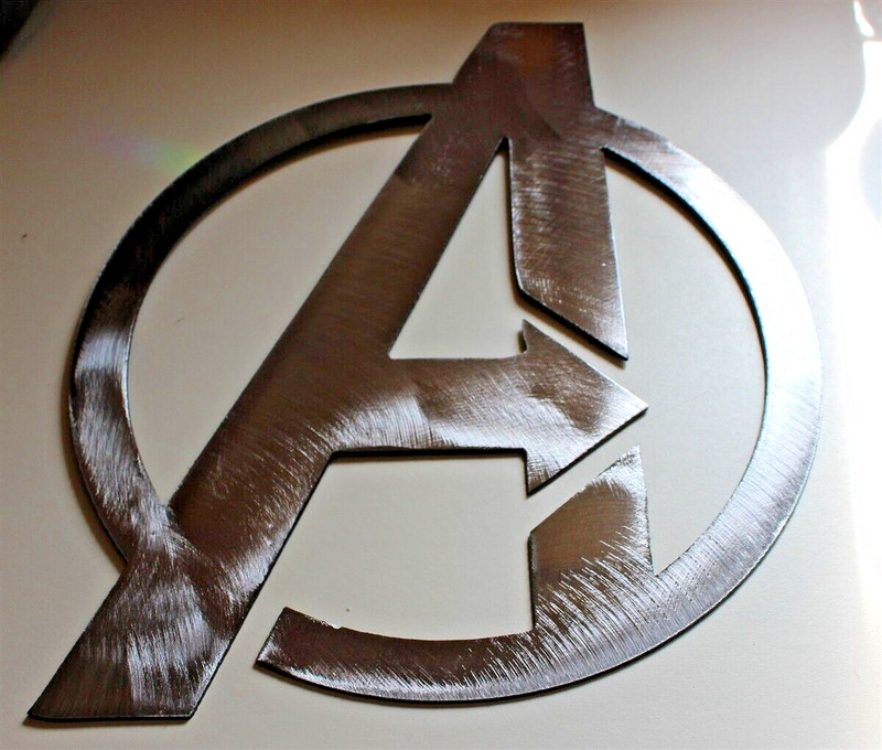 Avengers A Metal Wall Art Accent 9 1/2″ wide x 11 1/2″ tall