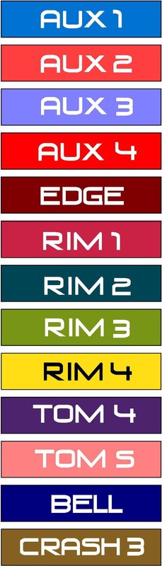 1-PACK Fits Roland V-Drum Alesis Simmons Accessory Cable Label Sticker Decal TD