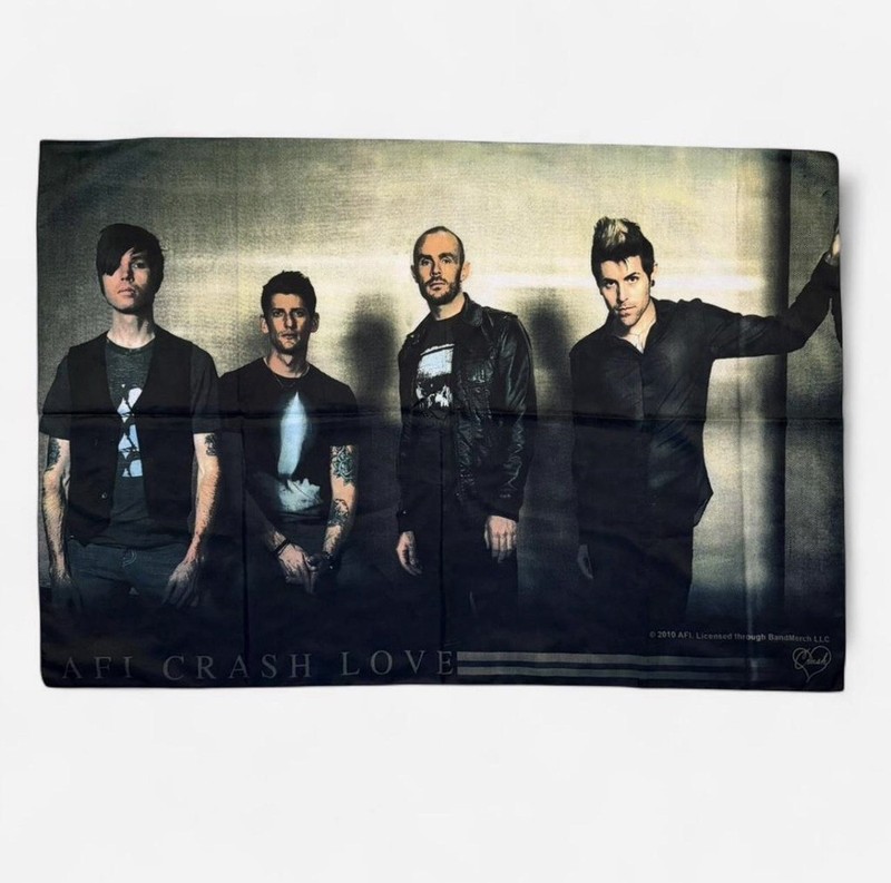 2010 AFI Crash Love Member Lineup Tapestry Flag 28.5×42