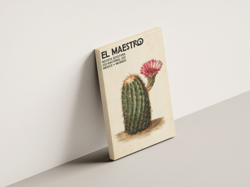 Cactus Flower Poster Canvas - El Maestro Mexican Botanical Wall Art Decor Gift gallery