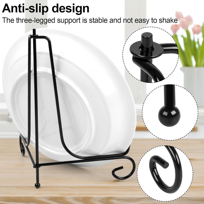 Versatile 2 Pack 8 Inch Metal Frame Holders - Foldable Design for Art & Photos gallery