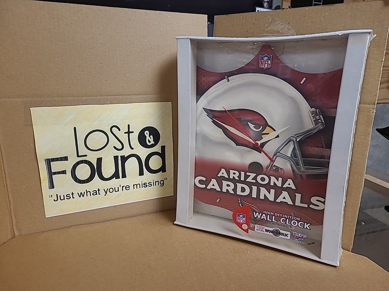 New Old Stock WinCraft Arizona Cardinals Wall Clock USA *SEE PICS