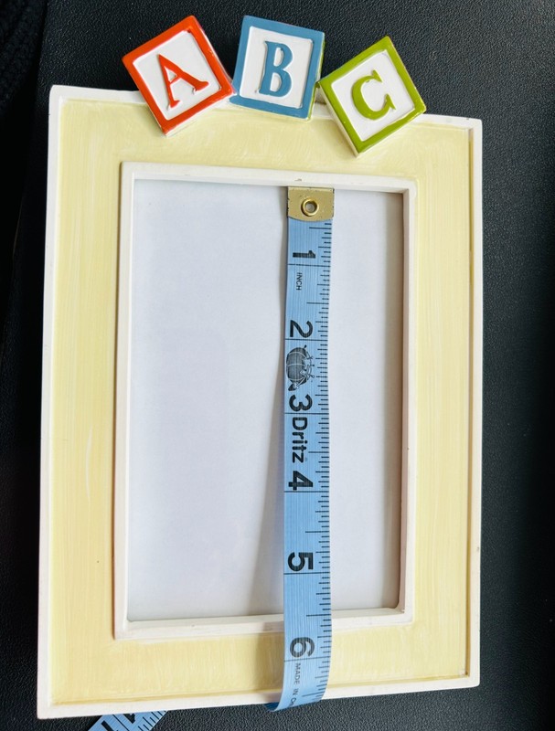 Photo Wood Frame, Glass Picture Frame, Yellow, 3.5 x 5, Portrait, New gallery