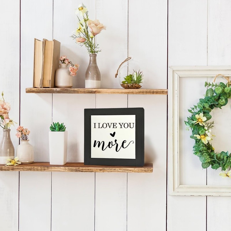 Inspirational Wood Signs - Love Signs & Plaques for Desk, Tabletop, Shelf & K... gallery