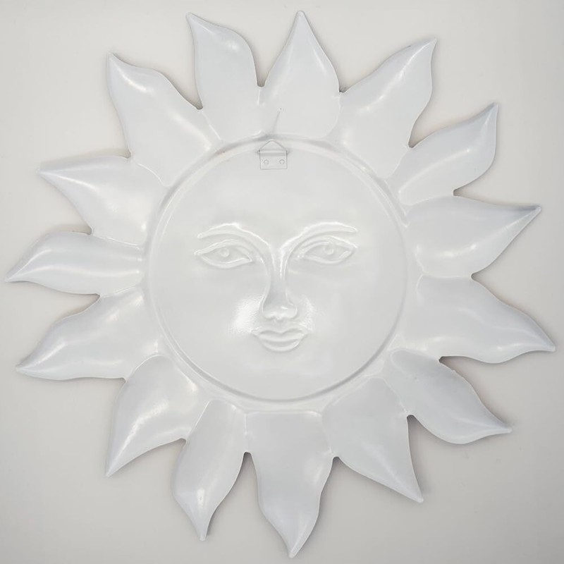 Metal Sun Flower Wall Plaque Decor Hang Art Patio Fence Porch Home Garden Office gallery