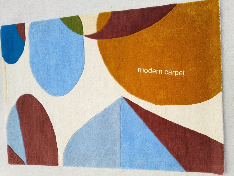 Modern Shape Rugs 3x5 Feet Handmade 100% Woolen Hand Tufted For Home Decoration gallery