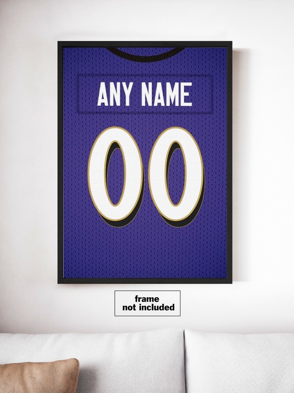 Baltimore Ravens Football Jersey Print - Personalized Any NAME & NUMBER gallery