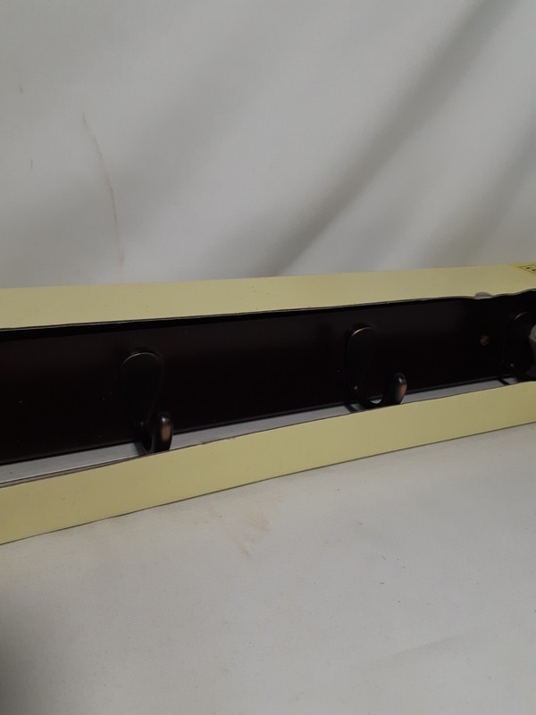 Allison Coat Rack, Decorative 5 Hook & Rail Home Decor, Oil Rubbed Bronze, 20" gallery