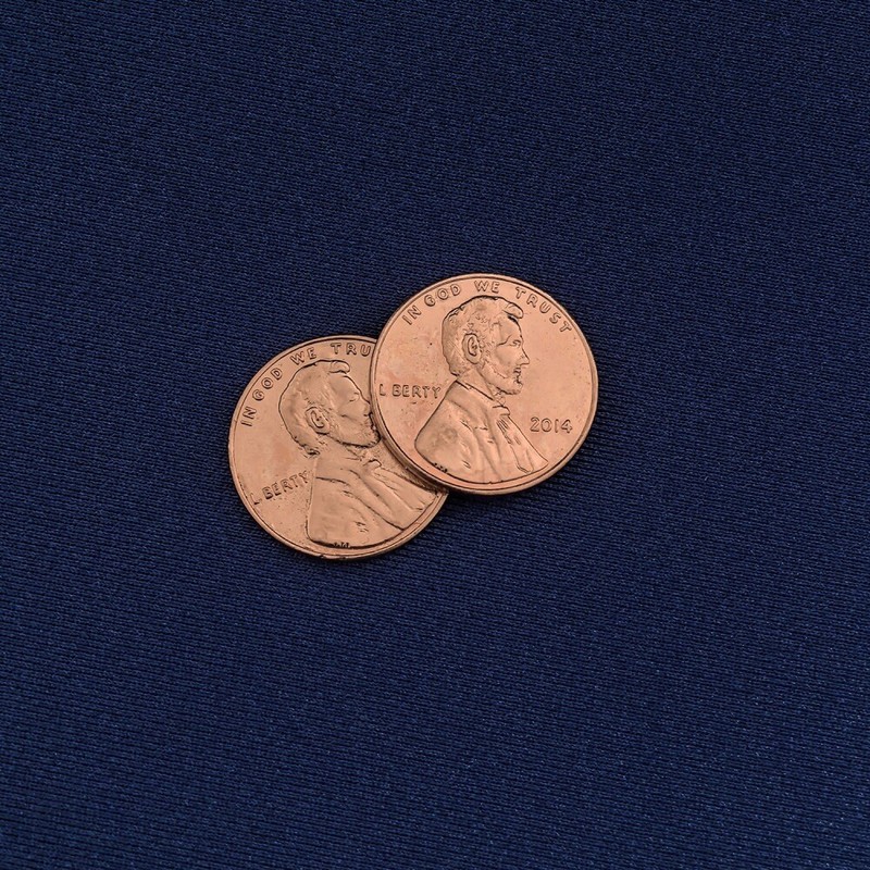 2 Pack of Two Sided Trick Coin Penny Two Faced Double Headed Coin Free Shipping