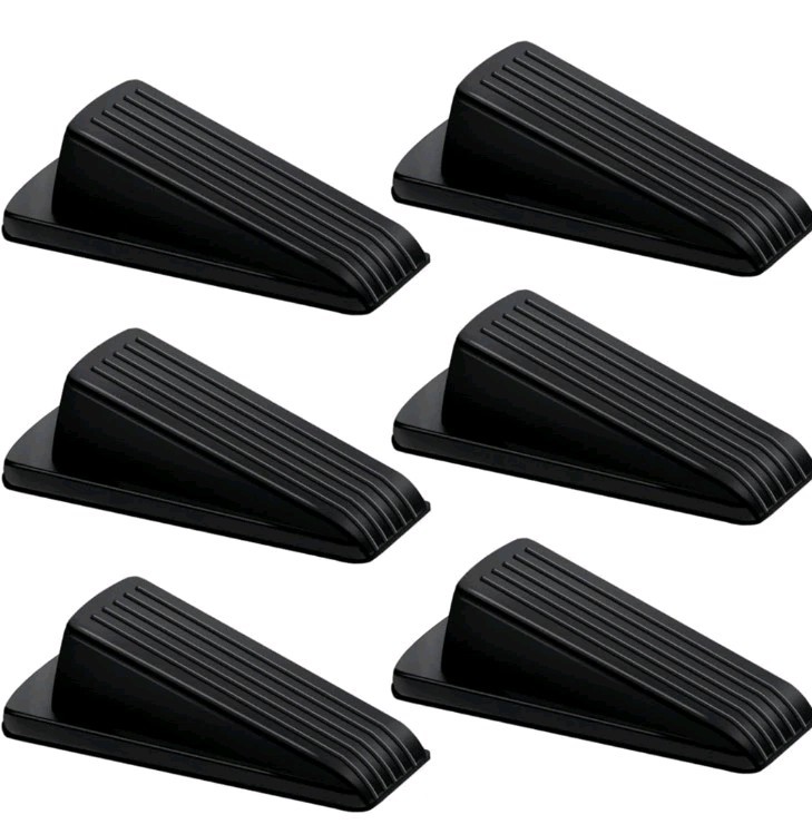 Door Stop, Door Stopper, Door Wedge, 6 Pack Rubber Door Stopper New