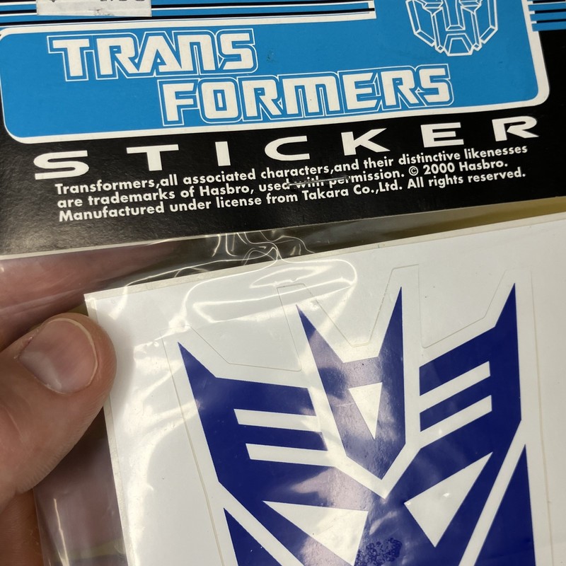 2000 Officially Licensed Changes Brand Decepticon Die Cut Hasbro Sticker Decal gallery