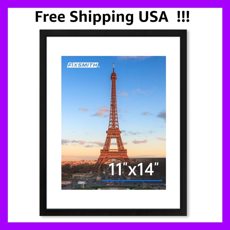 11×14 Picture Frame 1 Pack, Photo Frame with HD Plexiglass, Display Pictures …