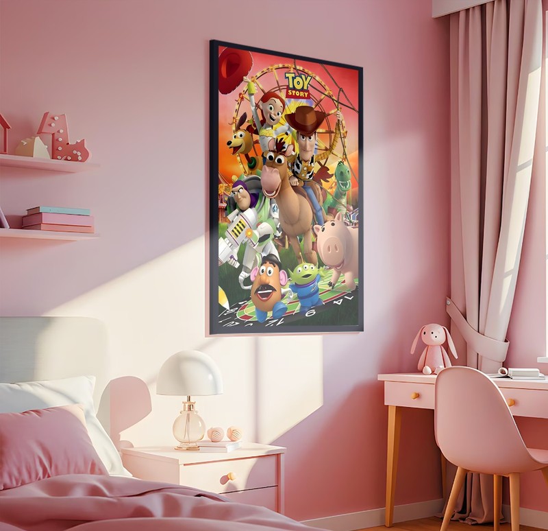 Toy Story Poster – Woody Buzz Lightyear Wall Art – 90s Animation Print gallery