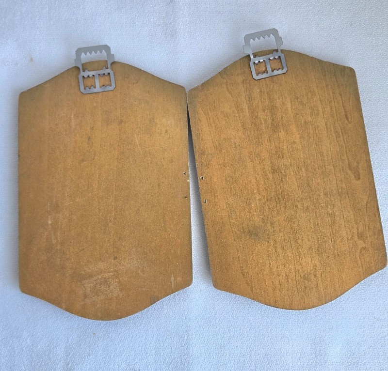 Vintage Anton Pieck Mini Wall Plaques Set 2 Dutch Village Scenes 5.5” X 3.5" gallery
