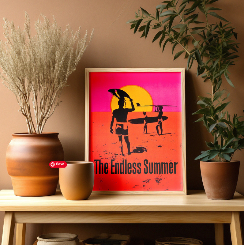The Endless Summer Licensed Reproduction Surf Movie Large Poster Man Cave Decor gallery