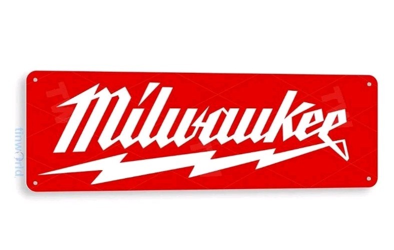 Milwaukee Tools Garage Auto Shop UV Printed High Quality Aluminum Metal Signs
