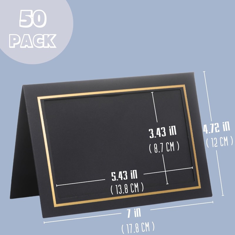 50 Pack Photo Frame Cards with Self Seal Envelopes 4x6 Paper Picture Frame Bu... gallery