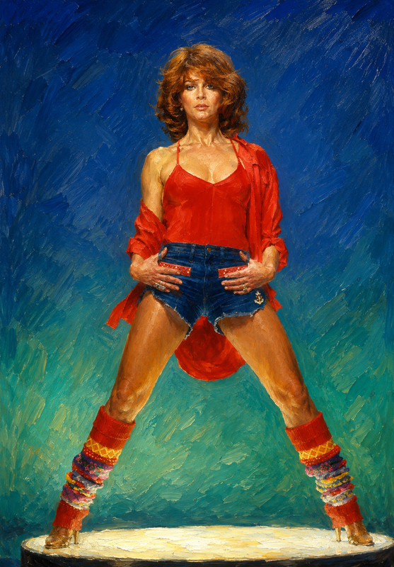 Famous Actress Ann Margret Oil Painting Style Print Poster Picture