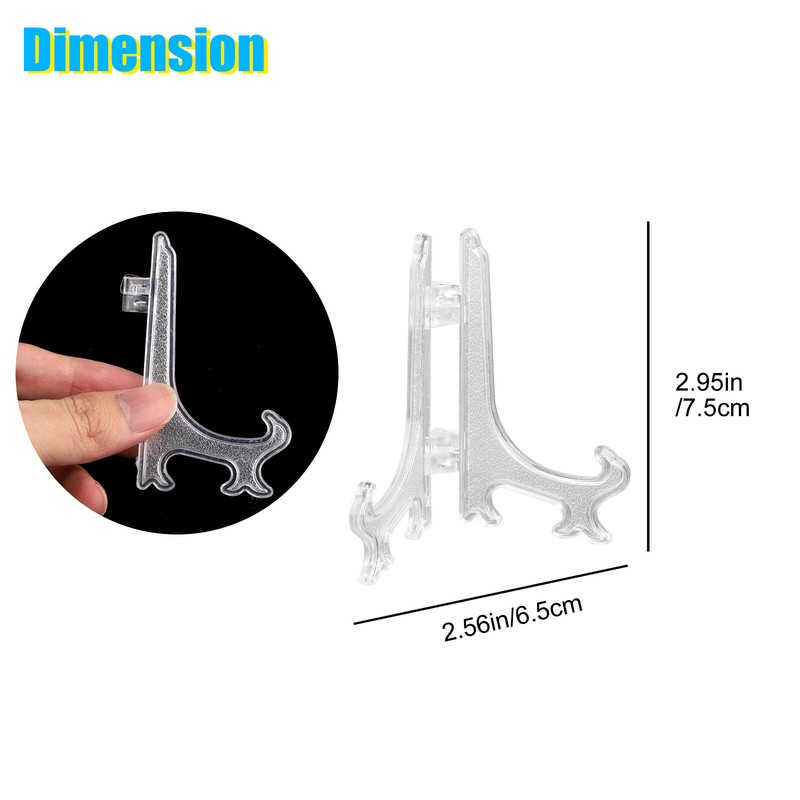 25Pcs Easel Display Stand Plate Foldable Bracket Picture Photo Frame Card Holder gallery