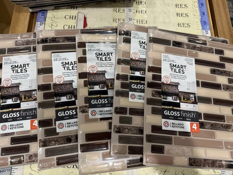 5X 4 Pack Smart Tiles 10"belagio Kyst Tile SM1034-4 Smart Tiles SM1034