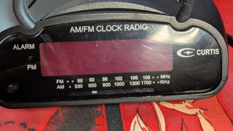 Curtis Alarm Clock AM FM Radio Model CR1273 Tested Working gallery