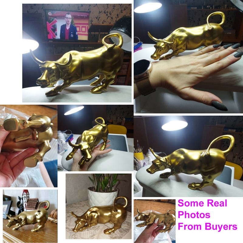 Wall Street Bull Figure Statue The Miami Bitcoin Bull Figurine Carve Doll Cow gallery