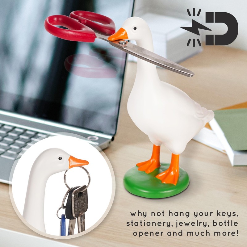 Desk Goose with Set of Three 7 Inch Desk Goose Outfits 7 Inches, Desktop Goos... gallery