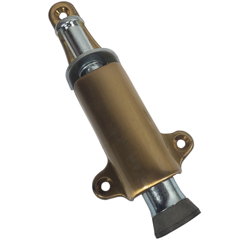 Brass Door Stopper Plunger Type Foot Operated Release Heavy Duty Kick Step Down