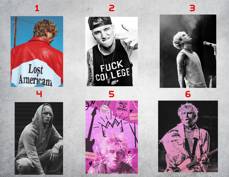 MGK Machine Gun Kelly Wall Collage Poster Prints