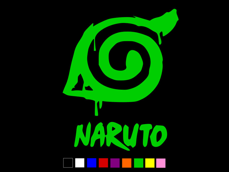 Naruto Hidden Leaf Village logo Vinyl Decal Car Window Sticker CHOOSE SIZE COLOR