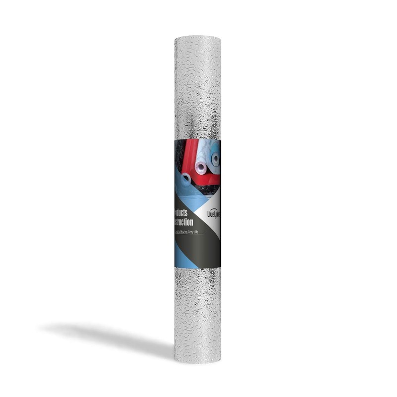 Silver Contact Paper Kitchen Backsplash Waterproof Peel Stick Shelf Liner Roll gallery