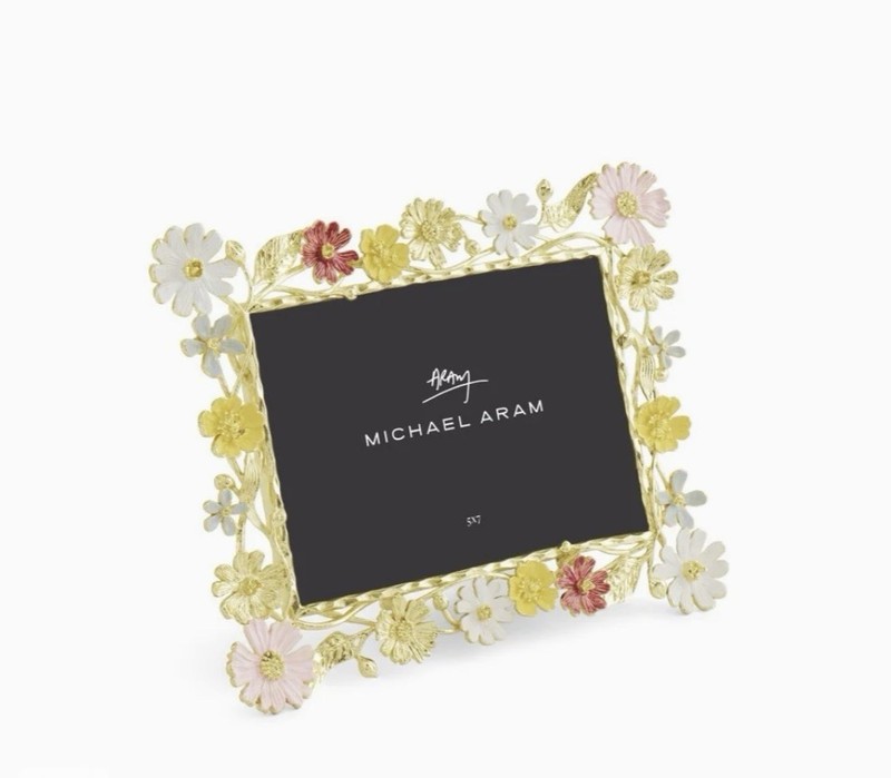 Michael Aram Wildflower Easel 5x7 inches Metal Picture Frame MIB gallery