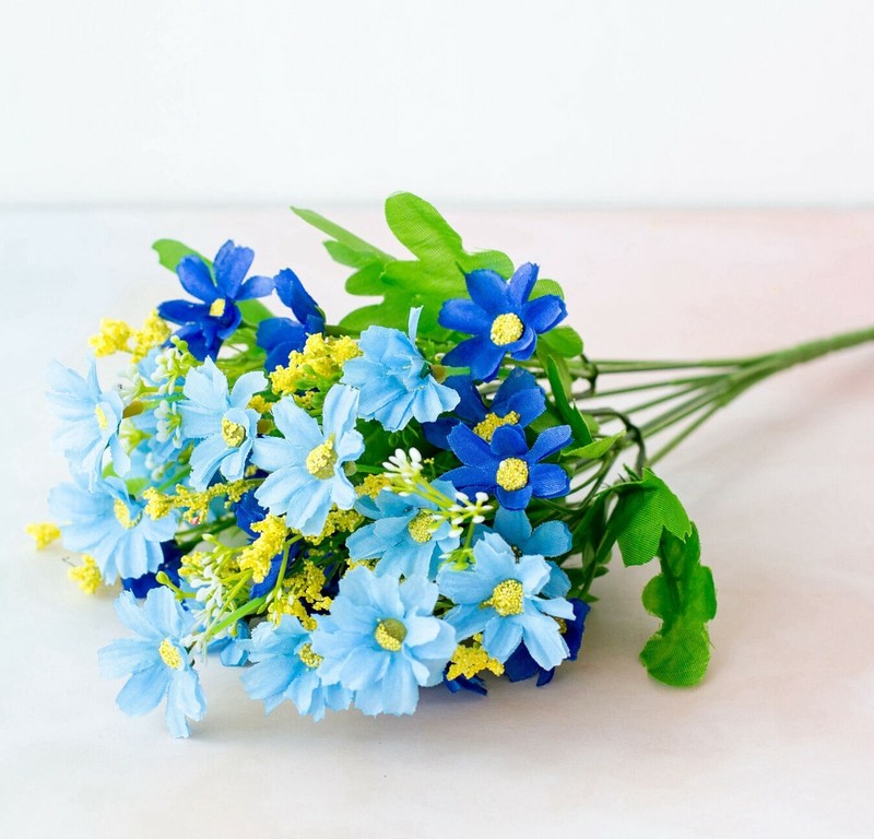 US Artificial Flower Garden Daisy Fake False Plants Grass Home Decor bouquet