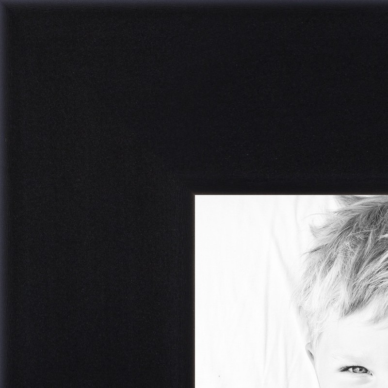 ArtToFrames Picture Frame Custom .75"  Smooth Black Tall Wood 1852 Small