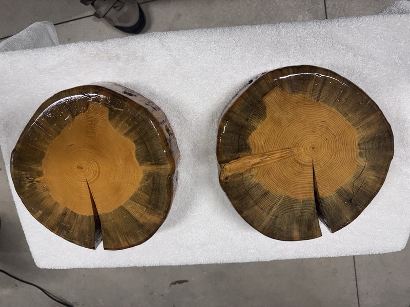 Lodgepole Wood Rounds/Cookies Set Of 2!