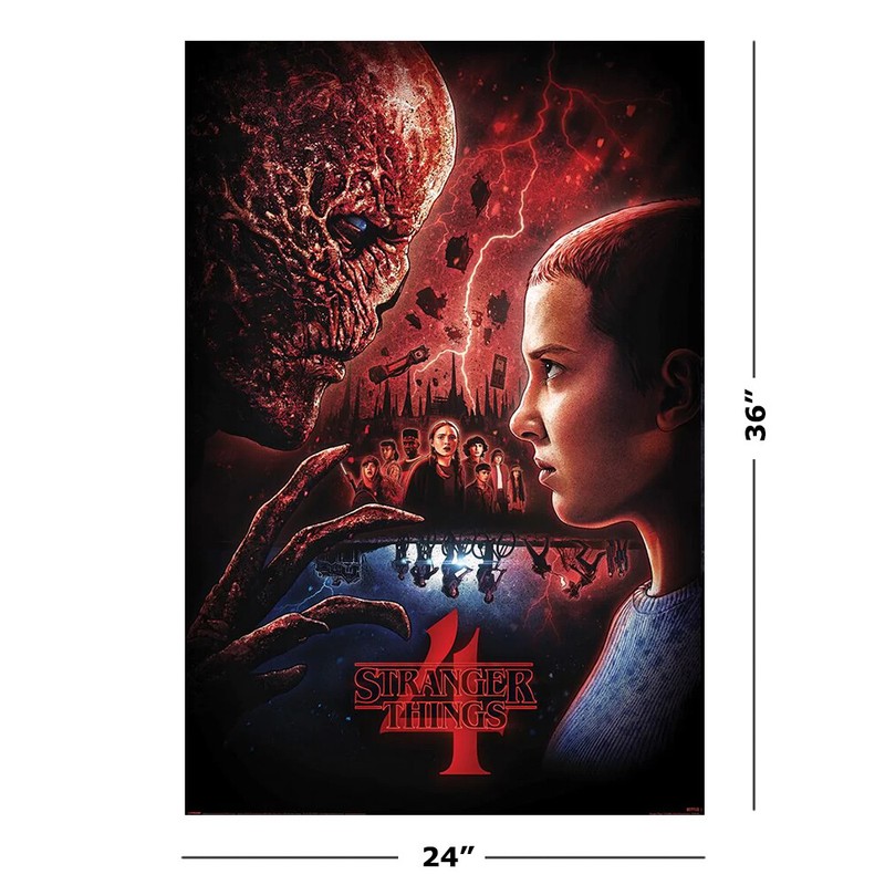 Stranger Things 4 - TV Poster (Eleven Vs. Vecna - You Will Lose) (24" x 36") gallery