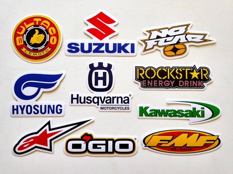 Motocross Vinyl Sticker Lot (10 Pack) SET 2 dirt bike offroad supercross race gallery