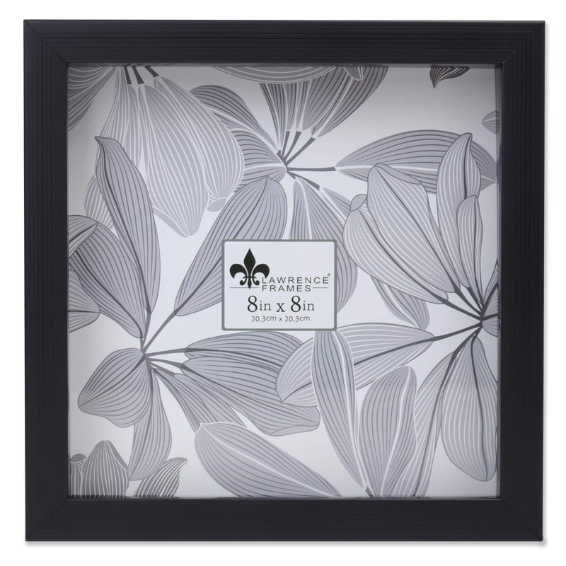 Lawrence Frames 785088 Shadow Box Frame, 8x8, Black 8 x 8 inches, gallery