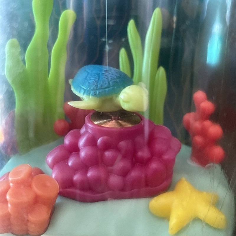 Solar Powered Dancing Fluttering Turtle 3 inches tall Case Under The Sea Ocean gallery
