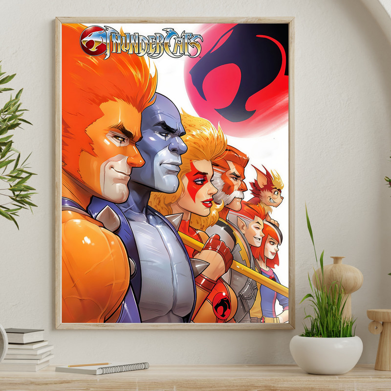 “Thundercats Vintage 80s Poster 18×24 – Classic Retro Cartoon Wall Art Print 07