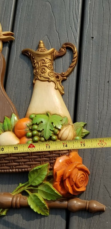 Dart Ind 3D Wall Plaque Violin Guitar Candles Flowers Chalice Wine Books Music gallery