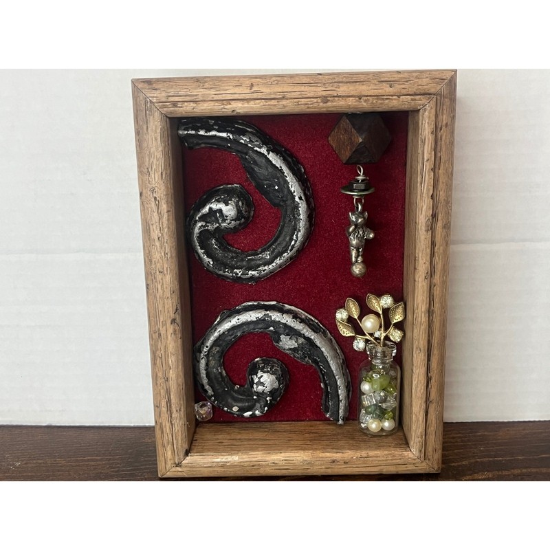 Assemblage Art Shadow Box Mixed Media Sculpture Wall Decor Unique Display gallery
