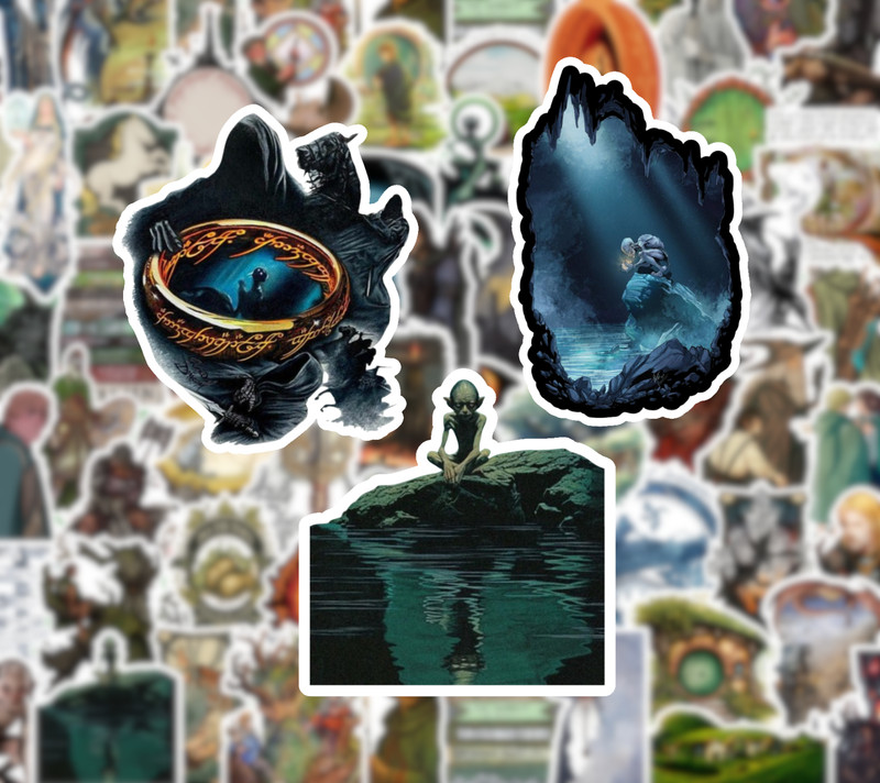 25/50 Lord of the Rings Sticker Pack - Waterproof Vinyl - Hobbi Tolkien Shire gallery