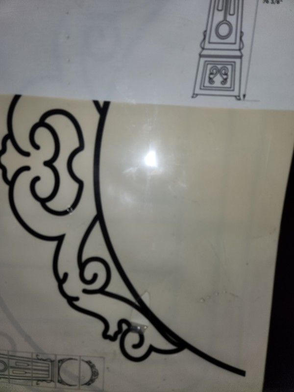 IKEA Mortorp Grandfather Clock Sticker Decal Wall Decor Anne de Graffe 76 in NEW gallery