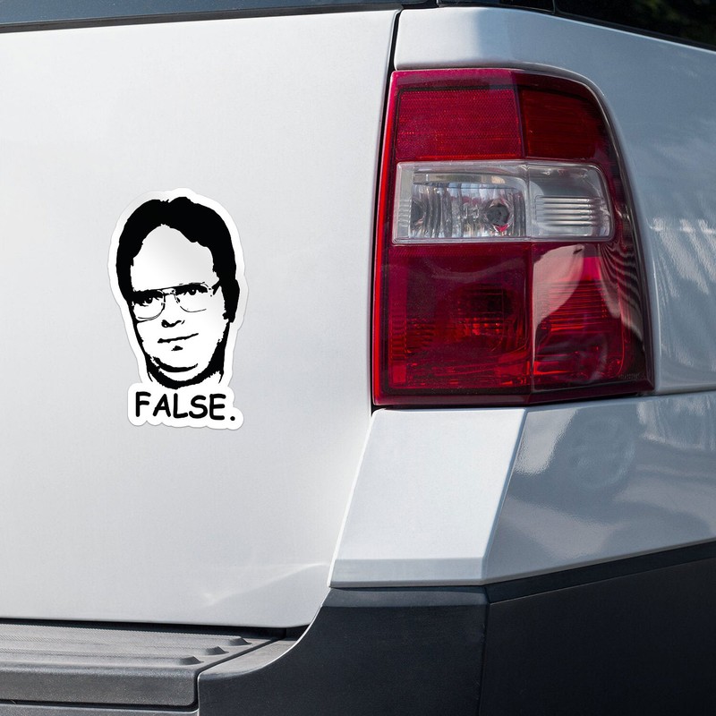 False The Office Car Bumper Vinyl Sticker Decal gallery
