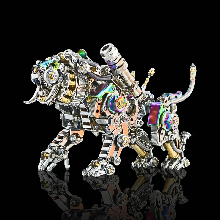 Premium 3D Metal Puzzle Bengal Tiger Model with 700 Parts Advanced DIY Puzzle gallery