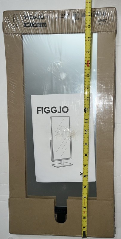 Ikea FIGGJO Dressing Table Mirror Swing BLACK Vanity 25x46cm 9 7/8x18 1/8” New gallery